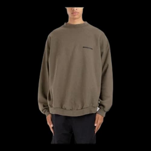 Balenciaga Strike 1917 Crewneck Sweater Oversized 'Khaki'