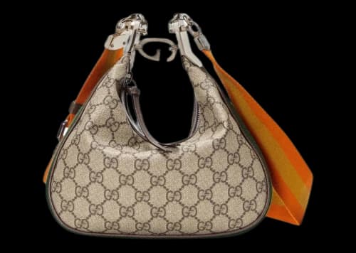 Gucci Attache Small Shoulder Bag Beige/Ebony