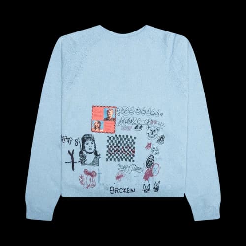 Paly Hollywood Booze Crooze Knit Sweater 'Baby Blue'
