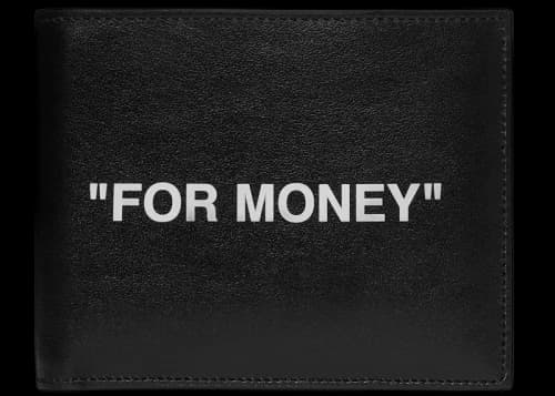 OFF-WHITE Printed Bi-Fold Wallet Black/White