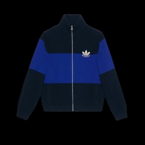 Gucci x adidas Wool Zip Jacket Dark Blue/Blue