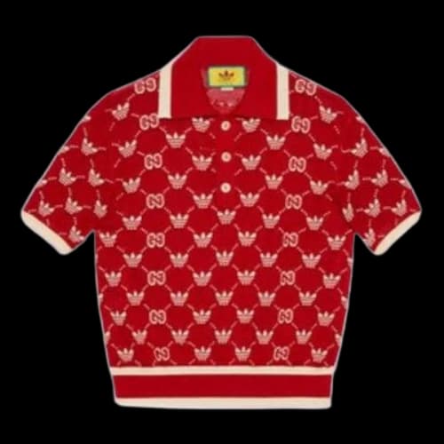 Gucci x adidas GG Trefoil Polo 'Red'