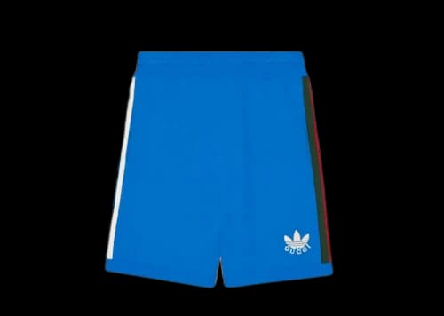 Gucci x adidas Elastic Viscose Shorts Blue