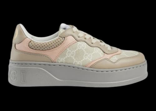 Gucci GG Sneaker Oatmeal Light Pink GG Supreme (Women's)