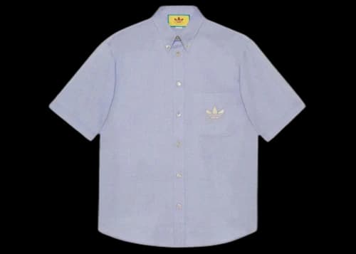 Gucci x adidas Oxford Cotton Shirt (FW22) Light Blue