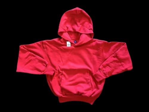 Yeezy Gap Double Layered Boxy Cropped Heavyweight Sweatshirt Red