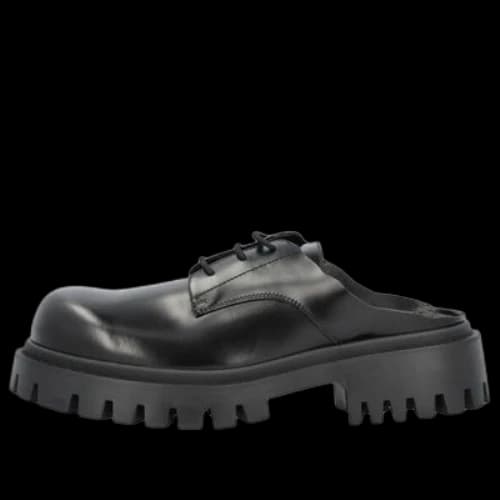 Balenciaga Sergent 20mm Mules 'Smooth Calfskin Black'