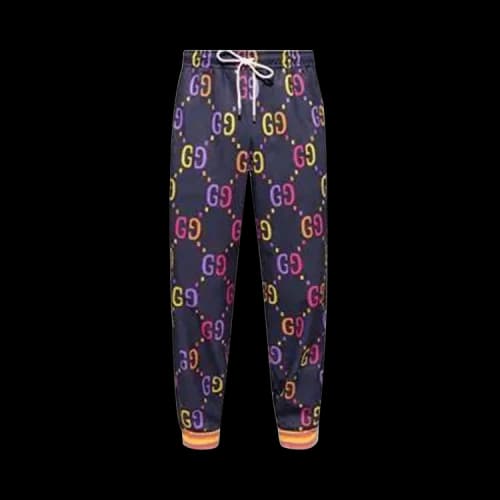 Gucci Jumbo GG Technical Jersey Sweatpants 'Blue/Multicolor'