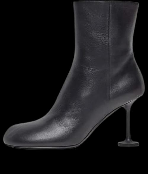 Balenciaga Lady 90mm Ankle Boots 'Black Leather' (Women's)