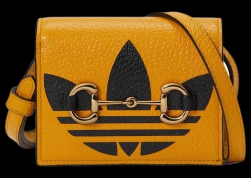 Gucci x adidas Card Case With Horsebit Yellow/Black