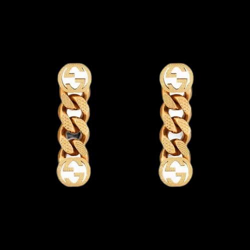 Gucci Earrings With Interlocking G 'Yellow Gold Tone'