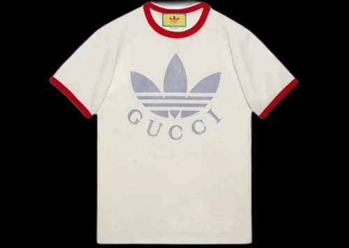 Gucci x adidas Cotton Jersey T-Shirt White/Red