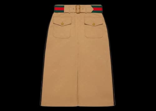 Gucci x adidas Jacquard Skirt Beige