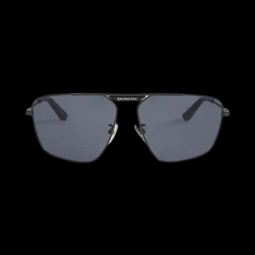 Balenciaga Tag 2.0 Navigator Sunglasses 'Matte Dark Ruth/Blue'