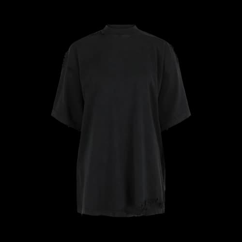 Balenciaga Women's Oversized Distressed T-shirt Washed/Black/White