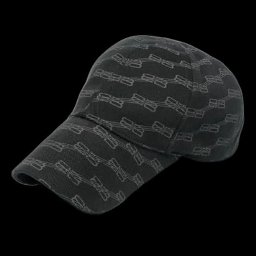 Balenciaga BB Monogram Cap 'Black Grey'