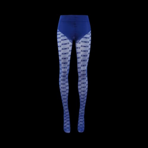 Balenciaga BB Monogram Tights 'Royal'