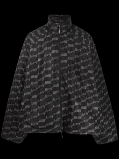 Balenciaga BB Monogram Lightweight Jacket Black