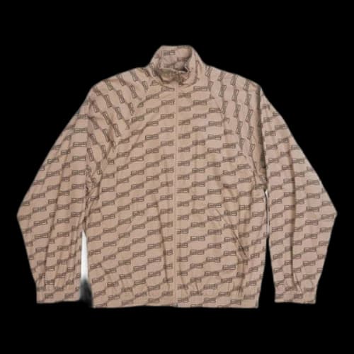 Balenciaga BB Monogram Tracksuit Jacket Regular Fit 'Beige Brown'