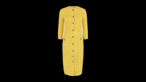 Balenciaga Women's Back-To-Front Dress Yellow