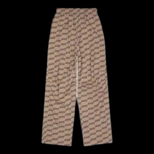 Balenciaga BB Monogram Tracksuit Pants 'Beige Brown'