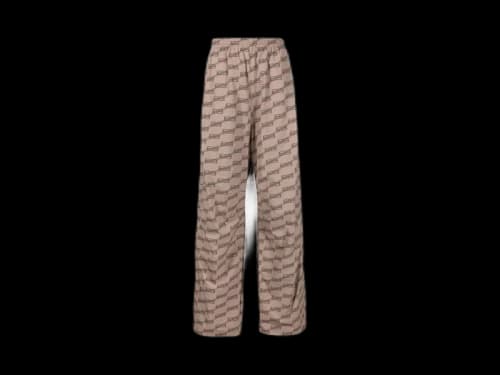 Balenciaga All-Over BB Monogram Tracksuit Pants Beige / Brown
