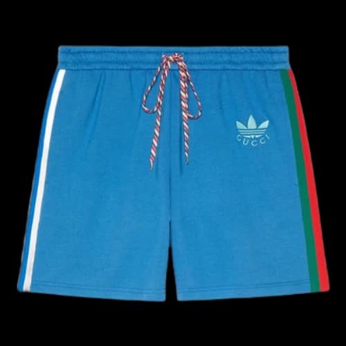 Gucci x Adidas Cotton Jersey Shorts 'Blue'