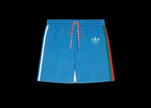 Gucci x adidas Cotton Shorts Blue