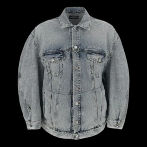 Balenciaga Twisted Sleeve Denim Jacket 'Blue Skies'
