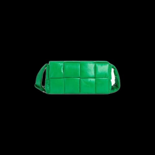Bottega Veneta Padded Tech Parquet Cassette Bag 'Parakeet/Silver'