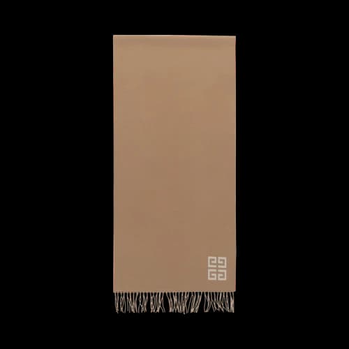Givenchy 4G Reversible Wool Scarf Beige White