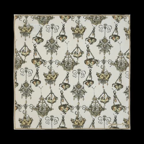 Givenchy Printed Chandelier Pocket Square 'Cream/Multicolor'
