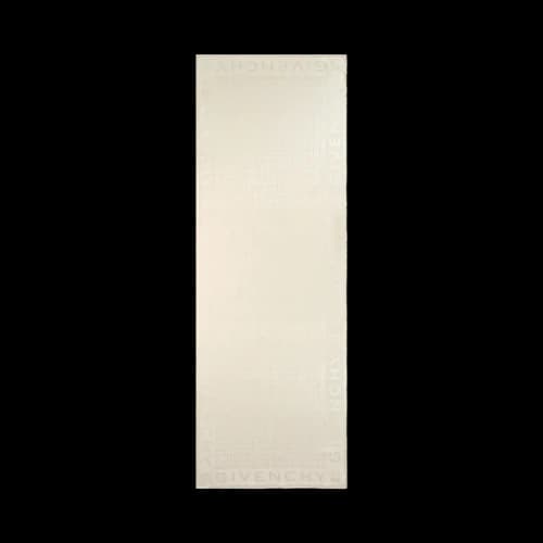 Givenchy 4G Monogram Oblong Silk Scarf Ivory