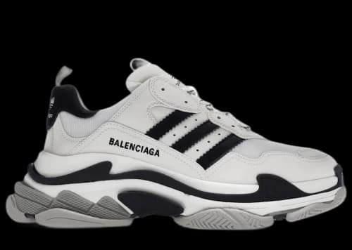 Balenciaga Triple S adidas White Black