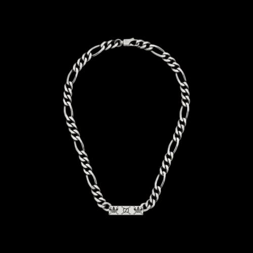 Gucci x adidas Gourmette Chain Necklace 'Silver'