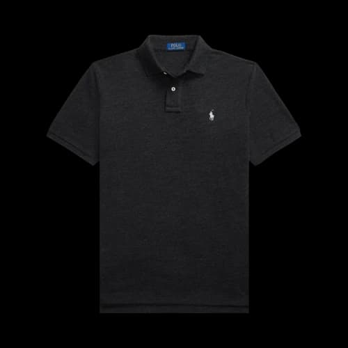 Polo Ralph Lauren Classic Fit Short-Sleeve Mesh Polo 'Black Marl Heather'