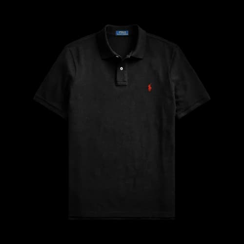 Polo Ralph Lauren Short-Sleeve Mesh Polo 'Black'