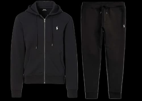 Polo Ralph Lauren Double-Knit Full-Zip Hoodie and Double-Knit Jogger Pant Set Polo Black