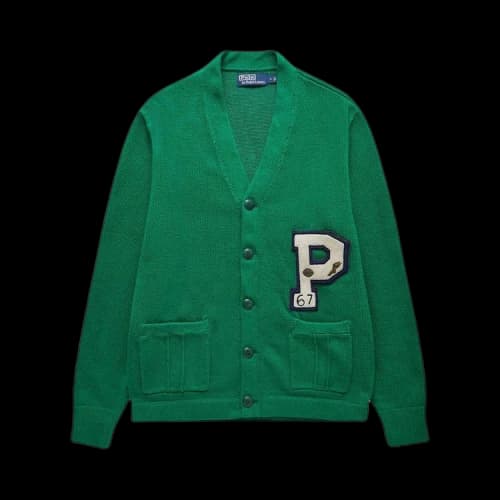 Polo Ralph Lauren Letterman Cardigan 'New Forest/Multicolor'