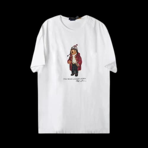 Polo Ralph Lauren Classic Fit Bear Pattern T-Shirt 'White'