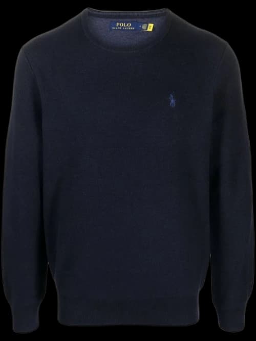 Polo Ralph Lauren Cotton Crewneck Sweater Navy