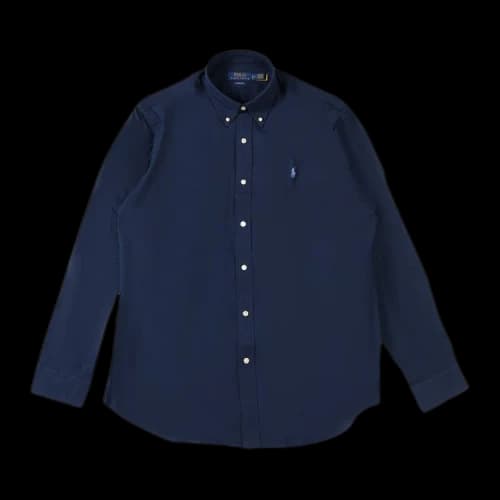 Polo Ralph Lauren Long-Sleeve Stretch Poplin Shirt 'Newport Navy'