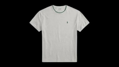 Polo Ralph Lauren Short-Sleeve Stretch Mesh Crewneck W/ Tipping Collar Tee Spring