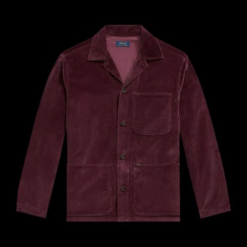 Polo Ralph Lauren Corduroy Long-Sleeve Sport Shirt 'Rich Ruby'