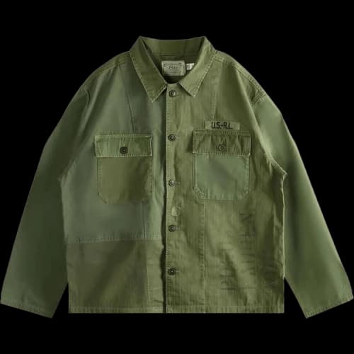 Polo Ralph Lauren Long-Sleeve Lightweight Rustic Canvas Utility Jacket 'Patched Olive'
