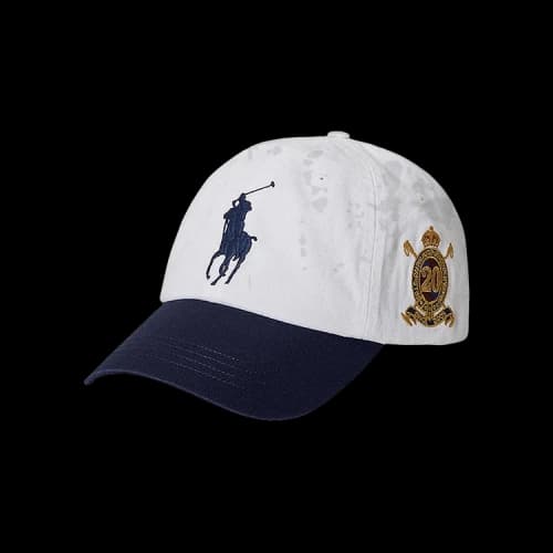 Polo Ralph Lauren Raised Polo Player Classic Twill Sport Cap 'Ceramic White/Newport Navy'