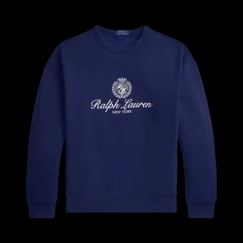 Polo Ralph Lauren Long-Sleeve Seasonal Fleece New York Graphic Sweatshirt 'Newport Navy'