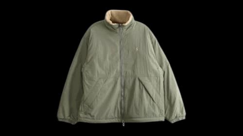 Polo Ralph Lauren Long Sleeve Lightweight Recycled Nylon Rivershore Reversible Jacket Tan