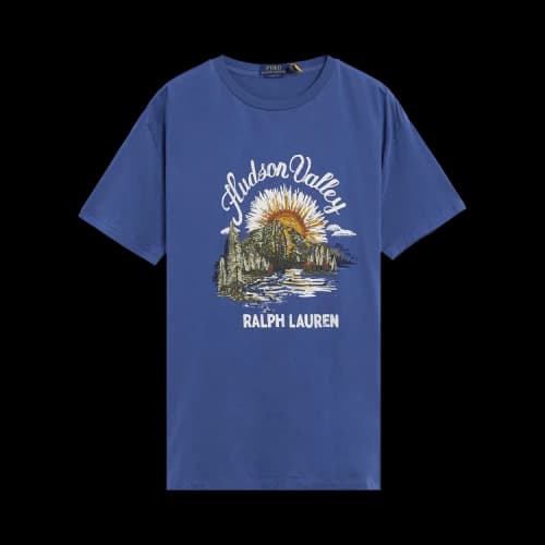 Polo Ralph Lauren Short-Sleeve Jersey Knit Novelty Graphic Hudson Valley T-Shirt 'Old Royal'