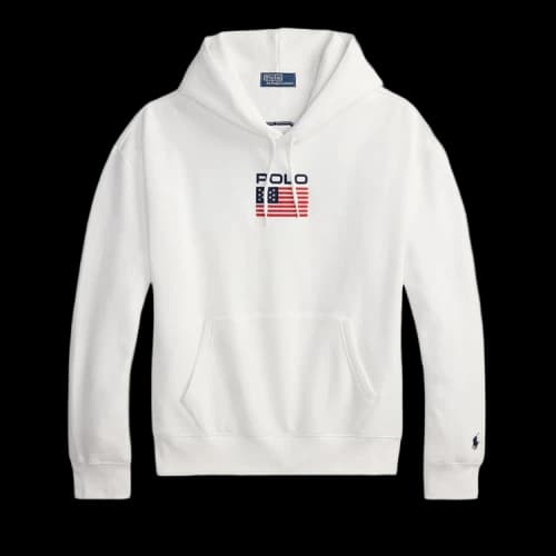 Polo Ralph Lauren Long-Sleeve Sport Fleece Hoodie 'White'